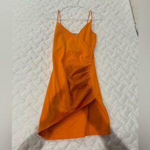 NWT Zara orange mini dress